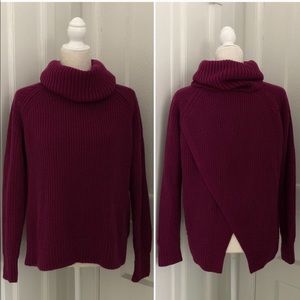 Banana Republic Split Back Turtleneck Sweater